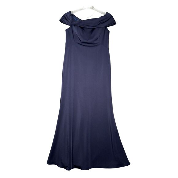 La Femme Dress Womens 12 Blue Evening‎ Gown Formal Prom Special Occasion Party - Picture 1 of 8